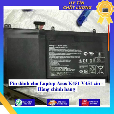 Pin dùng cho Laptop Asus K451 V451 - Hàng Nhập Khẩu New Seal
