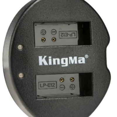 Combo 1 pin 1 sạc đôi Kingma for Canon LP-E12 - Hàng chính hãng