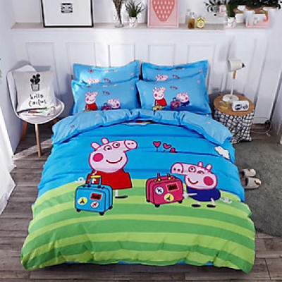 Bộ drap và vỏ chăn cotton Classic Kid VCK2002 ( 4 món )