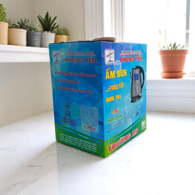 Ca Siêu Tốc Trường An 1.8L Inox 304 Cao Cấp ST08 – Đun Nước Nhanh, An Toàn, Tự Ngắt – Hàng chính hãng