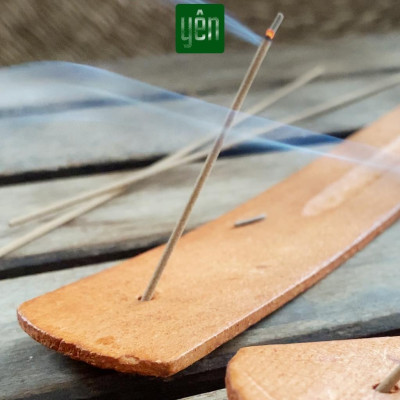 Đế Gỗ Thông Cắm Nhang Thảo Tối Giản Trang Trí Nhà Bàn Thờ Dâng Hương Thư Giãn