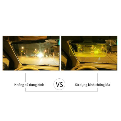 Kính Chống Chói Phân Cực Ô Tô – Chống Lóa Đèn Xe Ngược Chiều Ban Ngày và Ban Đêm Cho Xe Hơi