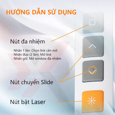Bút Laser eXtreme LP1101 Thuyết Trình Chiếu PowerPoint | Pin Sạc Type C | Màn Hình LED | Điều Khiển Slide - Hàng chính hãng