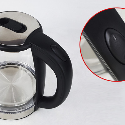 Ấm Siêu Tốc Thủy Tinh 1.8L Matika MTK-35 Công Suất 1800W Thiết Kế Hiện Đại Trong Suốt Đun Nước Siêu Nhanh Có Đèn Led Khi Sôi-Hàng Chính Hãng