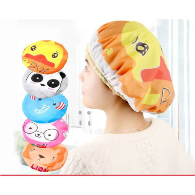 Bộ 3 nón trùm tóc khi tắm rửa mặt ủ dưỡng tóc tại nhà xinh xắn ( hình ngẫu nhiên) 