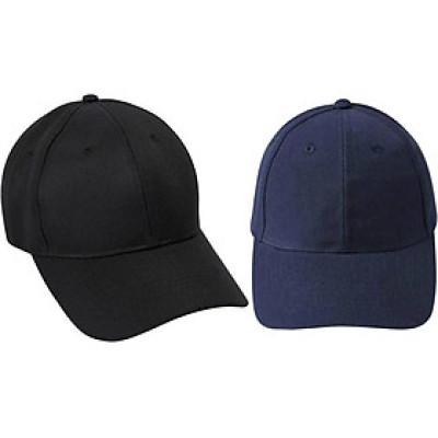 Bộ 2 Mũ Lưỡi Trai Tím Than Và Đen Trơn (Nam Nữ)