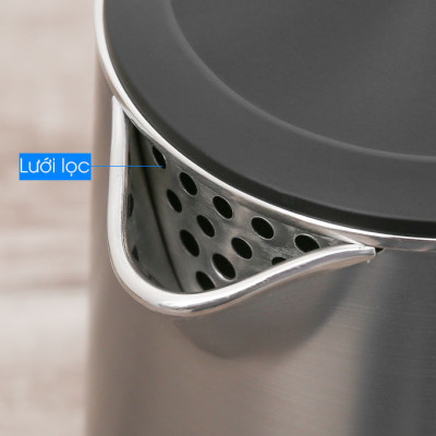 Bình đun siêu tốc Toshiba KT-17DR1NV - 1.7L - Inox 304 - Hàng chính hãng, bảo hành 12 tháng, chất lượng Nhật Bản