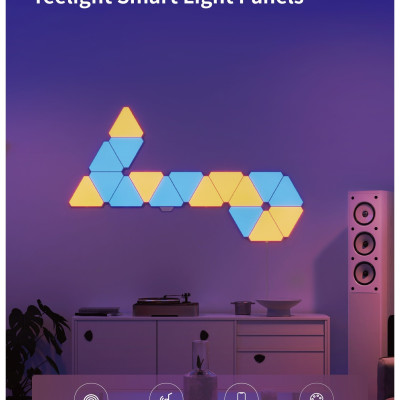 Đèn lắp ghép cao cấp thông minh - Yeelight Led Panels, Combo 6-9 tấm tam giác 16 triệu màu, hàng chính hãng.