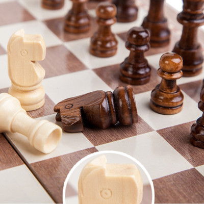 Cờ Vua Gỗ - Cờ Vua Cao Cấp Rộng 29cm*29cm - Đồ Chơi Bằng Gỗ Tự Nhiên Chính Hãng miDoctor