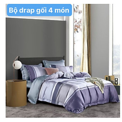  Bộ drap gối Tencel vải Hàn Quốc , đỉnh cao mát , mềm mại { drap và 3 áo gối}