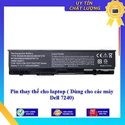 Pin cho laptop Dùng cho các máy Dell 7240  - Hàng Nhập Khẩu New Seal