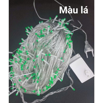 Dây Đèn Dp Xanh Lá 8 Chế Độ Chớp Dài 80M Bóng Lớn V8 Có Box Điều Chỉnh Và Đầu Nối