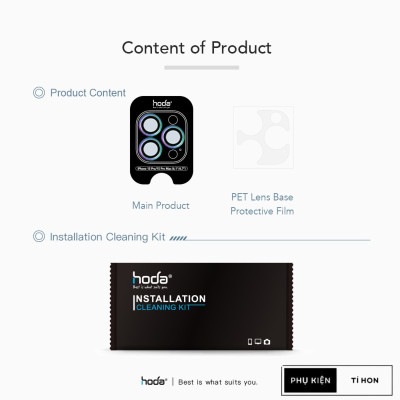 Dán Camera Hoda Sapphire cho iPhone 15 Pro Max/ 15 Pro - Hàng nhập khẩu