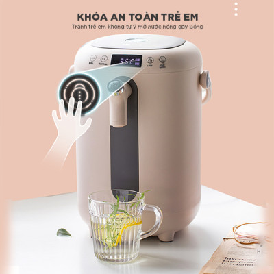 Bình Thủy Điện, Bình Thủy Giữ Ấm Đun Nóng Thông Minh BEAR KE-B30V1 Khử Clo Dung Tích 3L, Công Suất 1350W - Hàng Chính Hãng