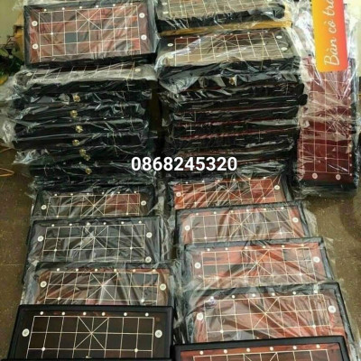 Bộ bàn cờ tướng 50×52×3cm +quân cờ gỗ trắc kt 4,0×1,5cm