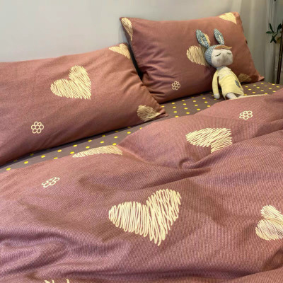 Bộ chăn ga gối cotton PL1 Lidaco decor phòng ngủ theo phong cách vintage với sắc màu trẻ trung