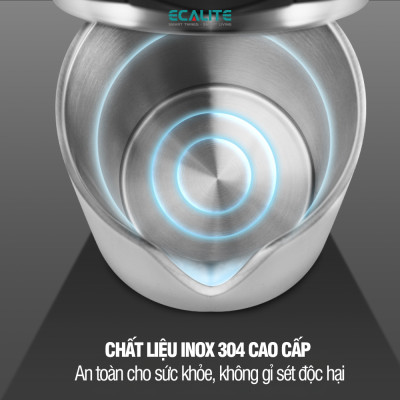 Bình Đun Siêu Tốc Ecalite EK-G1723 (1.7L) - Hàng Chính Hãng 