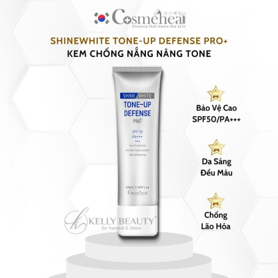 Cosmeheal ToneUp Defense Pro+ SPF 50, PA+++ - Kem Chống Nắng Nâng Tone, Dưỡng Trắng, Bảo Vệ Da | Kelly Beauty