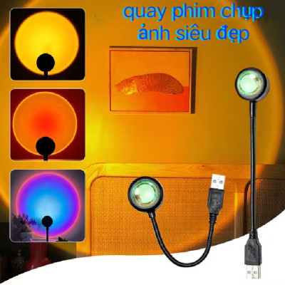 Đèn trang trí chiếu hoàng hôn thích hợp chụp ảnh quay phim làm đèn ngủ