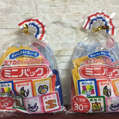 Gia vị rắc cơm 6 vị 30 gói, nội địa Nhật Bản