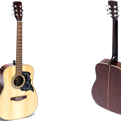 Đàn Guitar Acoustic DD200 NAT - Màu gỗ dáng D cho âm thanh vang tốt sử dụng lâu dài