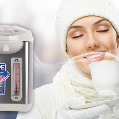 Bình Thủy Điện Tử Tiger PVW-B30W - 2.91L - Hàng Chính Hãng