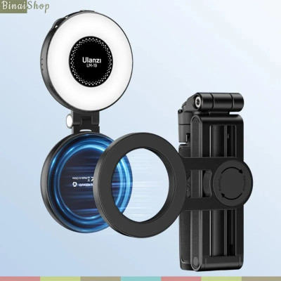 Ulanzi JJ03 - Tripod Đa Năng 3 Trong 1, Vòng Nam Châm MagSafe, Bluetooth Remote Và Xoay 360 Độ Cho Điện Thoại - Hàng chính hãng