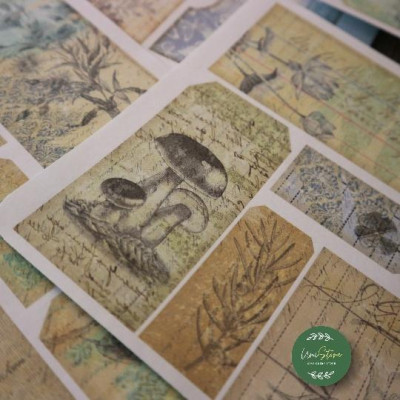 Sticker tự cắt Neutral Pocket Builder - sticker sheet dán, trang trí sổ nhật kí, sổ tay | Bullet journal - kc002