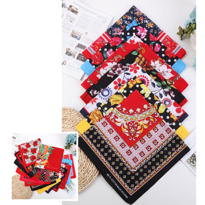 Khăn Bandana phong cách Vintage dễ thương 54x54cm