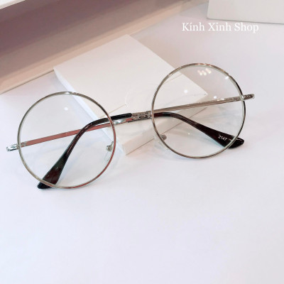 Gọng Kính Cận, Kính Giả Cận Mắt Tròn Kim Loại - Có thể thay tròng cận/viễn/loạn