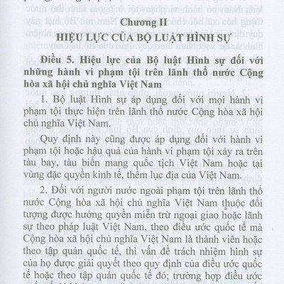 Bộ Luật Hình Sự Năm 2015 Sửa Đổi, Bổ Sung Năm 2017