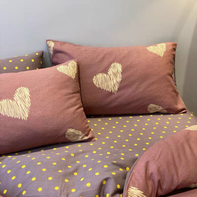 Bộ chăn ga gối cotton PL1 Lidaco decor phòng ngủ theo phong cách vintage với sắc màu trẻ trung