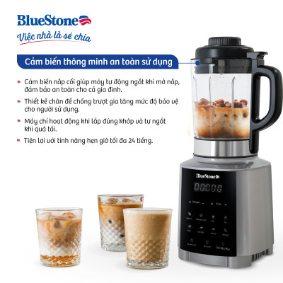 Máy Xay Nấu Sữa Hạt Đa Năng BlueStone BLB-6038 - Công suất 1000W - 7 chương trình nấu - Hàng chính hãng 