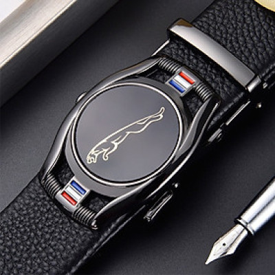 Thắt lưng nam, dây nịt nam khóa tự động dây da cao cấp bền đẹp - Thiết kế mặt xoay 360 đính đá thời thượng DXX89