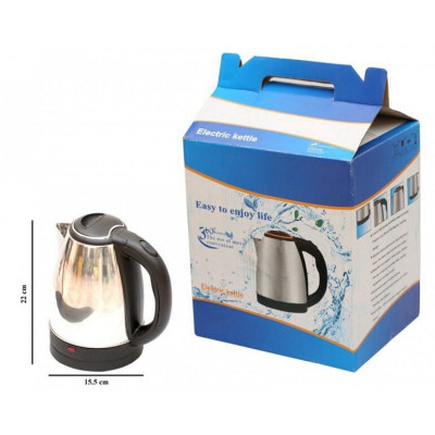 Ấm siêu tốc ELECTRIC KETTLE 1.8L - Ruột ấm  bằng inox cao cấp không gỉ,  Tay cầm cách nhiệt - Công suất lớn 1500W  Hàng chính hãng