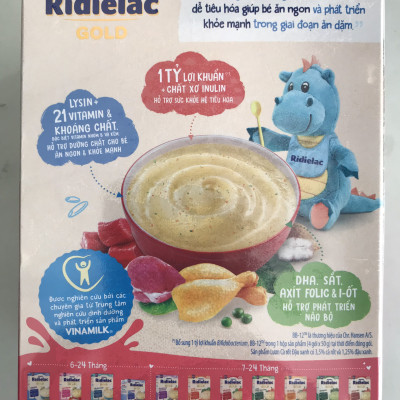 COMBO 2 HỘP BỘT ĂN DẶM RIDIELAC GOLD 4 VỊ MẶN - HỘP GIẤY 200G