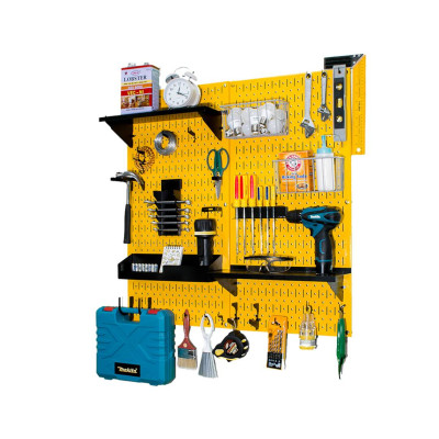 Bảng Treo Đồ Nghề Pegboard Cơ Khí SMLIFE D1 Yellow - Lưu Trữ Trưng Bày Dụng Cụ Sửa Chữa Thông Minh Dễ Tìm Kiếm