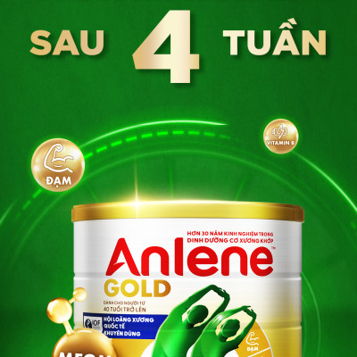 Sữa Bột Anlene Gold Hương Vanilla (Hộp giấy 1200g)