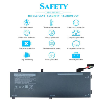 Pin Tương Thích Cho Laptop Dell Xps 15 9550 Precision 15 5510 56Whr 62Mjv M7R96 – Rrcgw - Hàng Nhập Khẩu New Seal TEEMO PC TEBAT1163