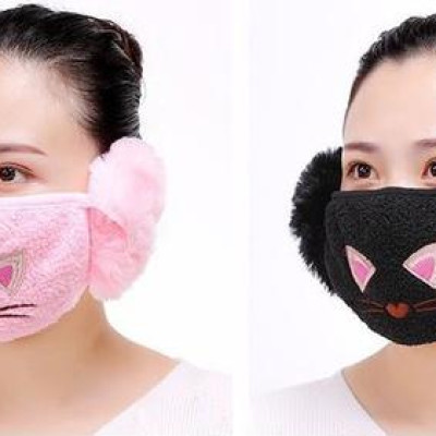 Khẩu trang bịt tai giữ ấm mùa dịch - KTA2 Giao Màu Ngẫu Nhiên 