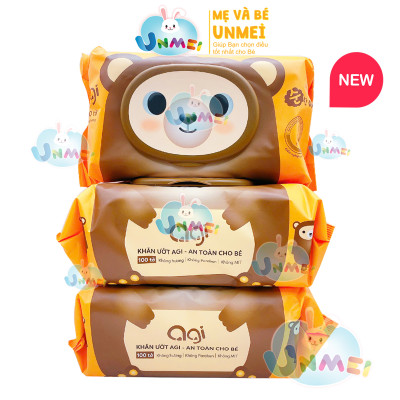 Khăn ướt Agi không mùi V438 (3 gói màu ngẫu nhiên)