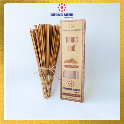 Nhang sạch Dương Minh hộp 180cây 30cm 100% thành phần tự nhiên hương nhang dịu nhẹ ít khói dùng thờ cúng thắp hương, thư giãn, thanh lọc không khí