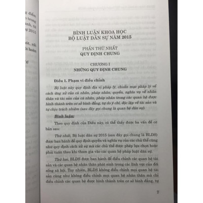 Bình luận khoa học bộ luật dân sự 
