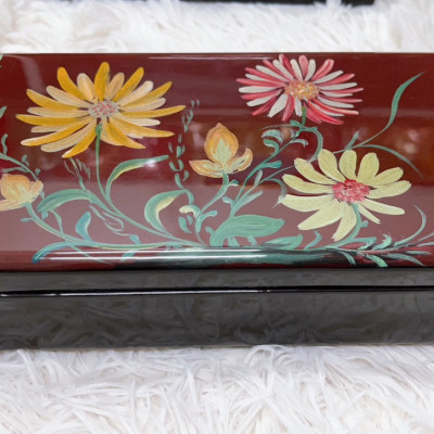 Hộp sơn mài chữ nhật cao cấp Thanh Bình Lê đa năng đựng đồ vật, làm quà tặng ý nghĩa size 23x13x6 cm