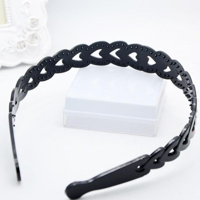 Bờm nhựa nam nữ có răng lược bản to tạo hình thời trang