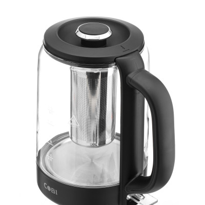 Ấm đun siêu tốc thủy tinh COBI 1.5L - Kết hợp Bình pha trà, tiện lợi đa năng - Hàng nhập khẩu chính hãng