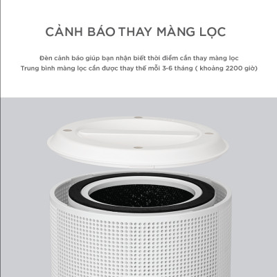 Máy lọc không khí Cuckoo 34m2 CAC-AF1110FW/WHCKV - 3 in 1 HEPA- lọc bụi mịn PMO.3- đèn cảnh báo chất lượng không khí- Bảo hành 12 tháng- Hàng chính hãng Cuckoo