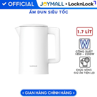 Ấm Đun Siêu Tốc LocknLock Digital Electric Kettle 1.7L EJK226 1850-2200W, Hàng Chính Hãng - JoyMall