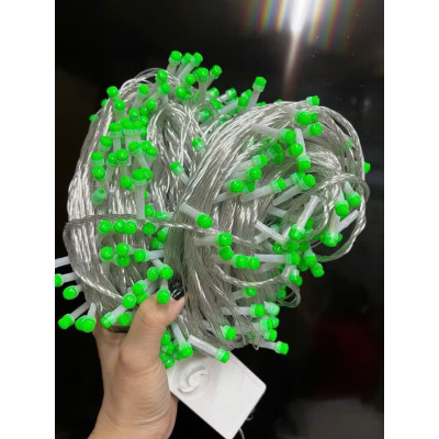 Dây Đèn Dp Xanh Lá 8 Chế Độ Chớp Dài 80M Bóng Lớn V8 Có Box Điều Chỉnh Và Đầu Nối