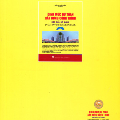 Định Mức Dự Toán Xây Dựng Công Trình - Phần Xây Dựng